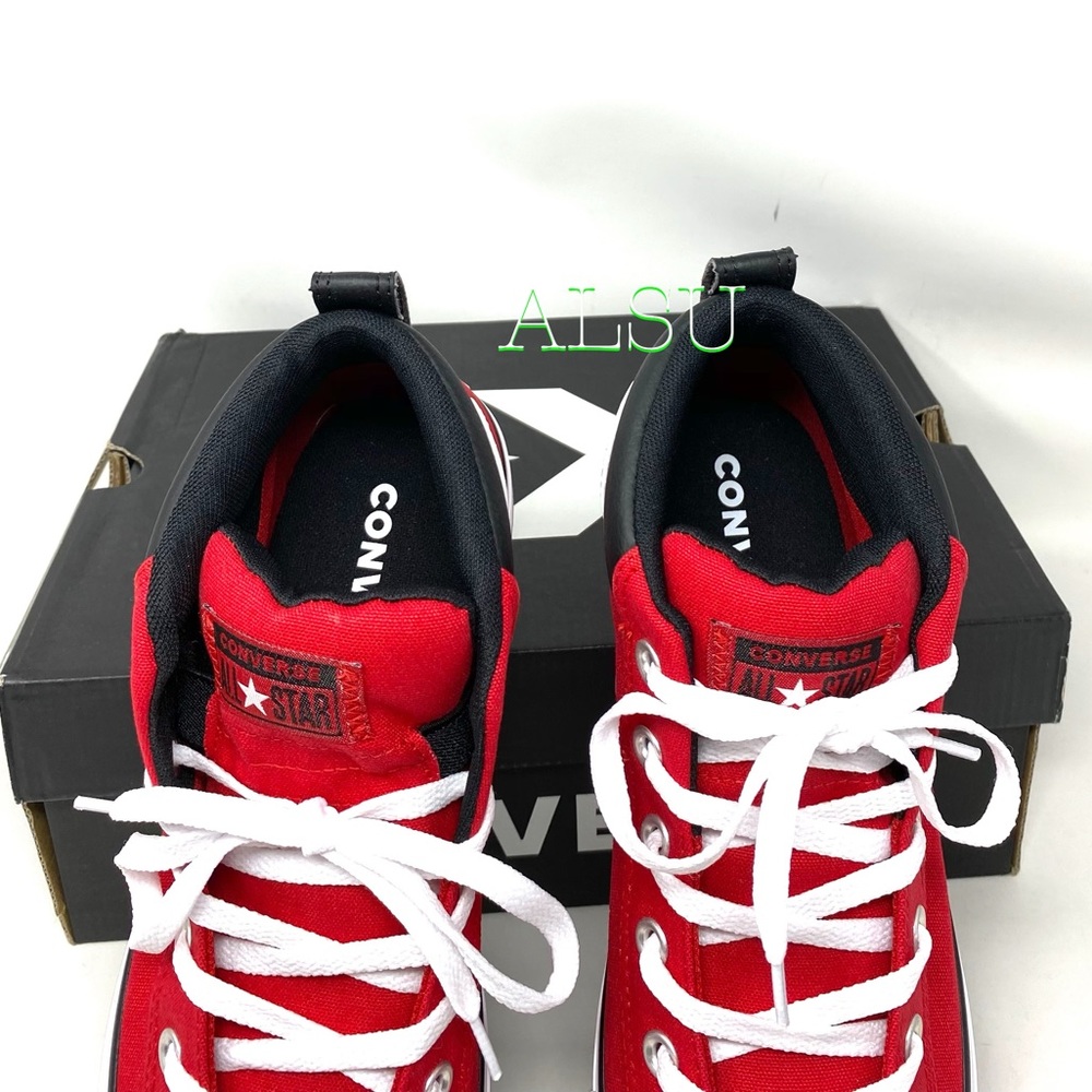 Converse Ctas Street Mid Canvas Enamel Red Men’s - Picture 4 of 10